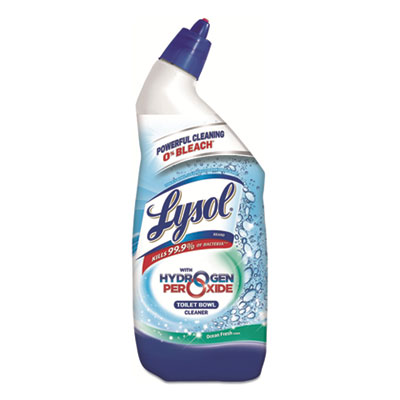 LYSOL Brand BATHROOM CLEANER WITH HYDROGEN PEROXIDE, COOL SPRING BREEZE, 24 OZ BOTTLE, 6/CARTON (89100CT)