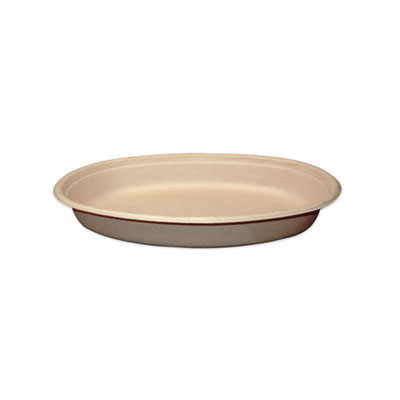 World Centric Fiber Burrito Bowls, 32 oz, 9.7" Diameter x 1.6"h, Natural, 300/Carton (BOSCUBB)