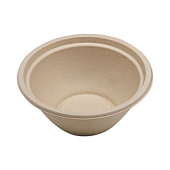 World Centric Fiber Bowls, 32 oz, 7.4" Diameter x 3.2"h, Natural, 500/Carton (BOSCU32)