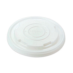 World Centric PLA Lids for Bowls, 3.6" Diameter x 0.5"h, White, 1,000/Carton (BOLCS8)