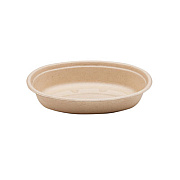 World Centric Fiber Burrito Bowls, 24 oz, 8" Diameter x 1.6"h, Natural, 400/Carton (BOSCUBBS)