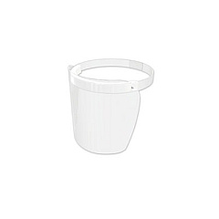 deflecto Disposable Face Shield, 13 x 10, One Size Fits All, Clear, 100/Carton (PFMD100F)
