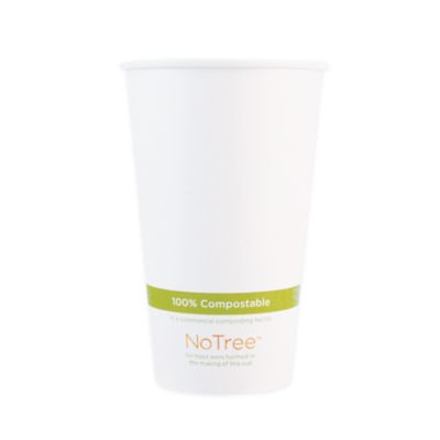 World Centric NoTree Paper Hot Cups, 20 oz, Natural, 1,000/Carton (CUSU20)