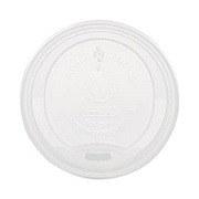 World Centric PLA Lids for Hot Cups, Fits 10 oz to 20 oz Hot Cups, Plastic, White, 1,000/Carton (CULCS12)
