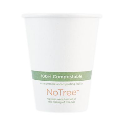 World Centric NoTree Paper Hot Cups, 4 oz, Natural, 1,000/Carton (CUSU4)