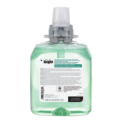 GOJO Green Certified Foam Hair and Body Wash Refill, Cucumber Melon Scent, 1,250 mL, 4/Carton (516304CT)
