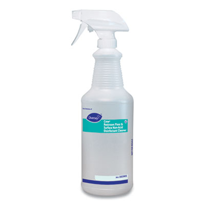 Diversey 321258 Crew Restroom Floor & Surface Non-Acid Disinfectant Cleaner Spray Bottle