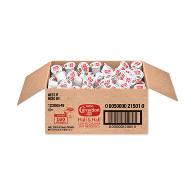 Carnation Half and Half, 0.304 oz Cups, 180/Carton (21501)