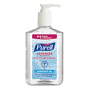 PURELL ADVANCED REFRESHING GEL HAND SANITIZER, CLEAN SCENT, 8 OZ PUMP BOTTLE, 12/CARTON (301512CMR)