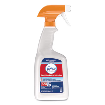 Febreze Professional Sanitizing Fabric Refresher, Light Scent, 32 oz Spray Bottle (12825EA)