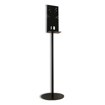 Vulcan Hand Sanitizer Stand, 12" dia x 48" h, Black (102468401BA)