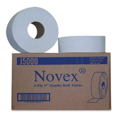 Novex J5000 9" Jumbo Roll Bath Tissue