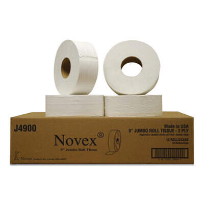 Novex J4900 9" Jumbo Roll Bath Tissue
