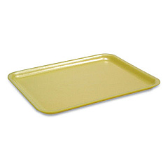 Pactiv Evergreen Supermarket Trays, #2, 8.38 x 5.88 x 1.21, Yellow, 500/Carton (51P302)