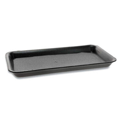Pactiv SUPERMARKET TRAYS, #25P, 14.75 X 8 X 1.36, BLACK, 200/CARTON (52P925P)