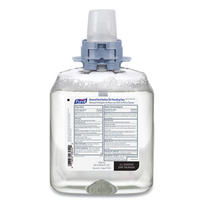 PURELL SKIN NOURISHING ADVANCED FOAM HAND SANITIZER, 1200 ML REFILL, 4/CARTON (519804CT)
