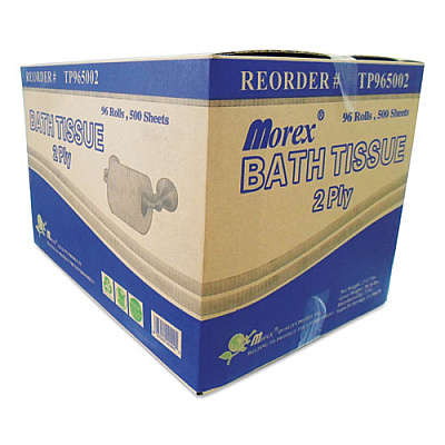TEH TUNG TWO-PLY BATH TISSUE, SEPTIC SAFE, WHITE, 500 SHEETS/ROLL, 96 ROLLS/CARTON (TP965002)