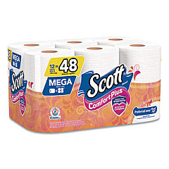 Scott 47631 ComfortPlus Toilet Paper Double Roll Bath Tissue