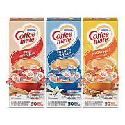 Coffee mate Liquid Coffee Creamer, Assorted Flavors, 0.38 oz Mini Cups, 150/Carton (46193CT)