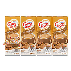 Coffee mate LIQUID COFFEE CREAMER, BUTTERSCOTCH, 0.38 OZ MINI CUPS, 50/BOX, 4 BOXES/CARTON, 200 TOTAL/CARTON (68613CT)