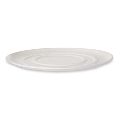 Eco-Products WorldView Molded Fiber Pizza Trays, 16 x 16 x 0.2, White, Sugarcane, 50/Carton (EPSCPTR16)