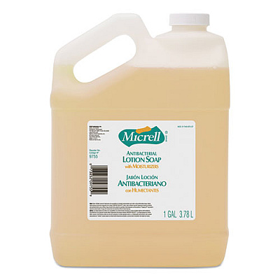 MICRELL ANTIBACTERIAL LOTION SOAP, LIGHT SCENT, LIQUID, 1 GAL BOTTLE (975504EA)
