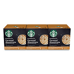 NESCAF Dolce Gusto Starbucks Coffee Capsules, Caramel Macchiato, 36/Carton (94273)