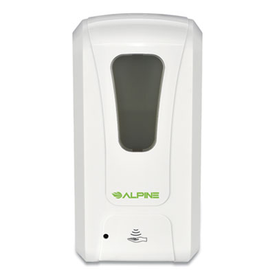 Alpine Liquid Hand Sanitizer/Soap Dispenser, 1,000 mL, 6 x 4.48 x 11.1, White (430LEA)