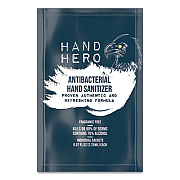 HAND HERO Antibacterial Sachet Gel Hand Sanitizer, 0.07 oz, Unscented, 50/Box, 48 Boxes/Carton (H17011CT)