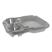 Pactiv Evergreen EarthChoice Two-Cup Carrier with Food Tray, 8 oz to 46 oz, Two Cups, Natural, 100/Carton (YM527651)