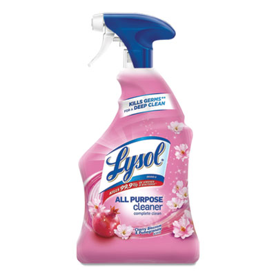 LYSOL Brand READY-TO-USE ALL-PURPOSE CLEANER, CHERRY BLOSSOM AND POMEGRANATE, 22 OZ, TRIGGER SPRAY BOTTLE, 6/CARTON (95367CT)