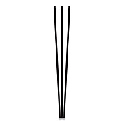Berkley Square UNWRAPPED ROUND STIRRERS, 7.75", BLACK, 500/PACK (2796012)