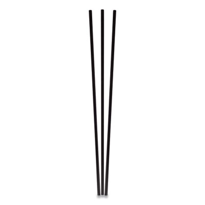 Berkley Square UNWRAPPED ROUND STIRRERS, 7.75", BLACK, 500/PACK (2796012)
