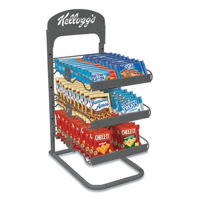 BREAKROOM SOLUTION RACK WITH KELLOGG'S SNACK PRODUCTS, 26.38L X 18.5W X 12.5H (24300792)