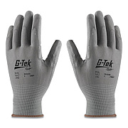 G-Tek GP POLYURETHANE-COATED NYLON GLOVES, SMALL, GRAY, 12 PAIRS (179923)