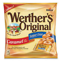 Werther's Original HARD CANDIES, CARAMEL, INDIVIDUALLY WRAPPED, 2.75 OZ (953881)