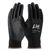 G-Tek GP POLYURETHANE-COATED NYLON GLOVES, X-LARGE, BLACK, 12 PAIRS (179498)