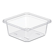 Dart TamperGuard Snack Boxes, 32 oz, 6.3 x 6.3 x 2.6, Clear, Plastic, 300/Carton (SB32TG1)