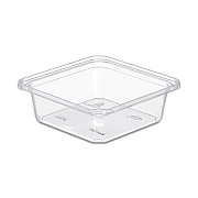 Dart TamperGuard Snack Boxes, 24 oz, 6.3 x 6.3 x 2.1, Clear, Plastic, 300/Carton (SB24TG1)