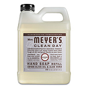 Mrs. Meyer's Clean Day Liquid Hand Soap Refill, Lavender Scent, 33 oz, 6/Carton (651318)