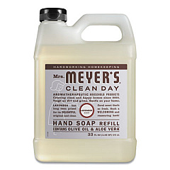 Mrs. Meyer's Clean Day Liquid Hand Soap Refill, Lavender Scent, 33 oz, 6/Carton (651318)