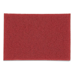 3M Low-Speed Buffer Floor Pads 5100, 20 x 14, Red, 10/Carton (59258)