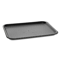 Pactiv SUPERMARKET TRAYS, #4S, 9.13 X 7.13 X 0.65, BLACK, 500/CARTON (0TFB04S00000)
