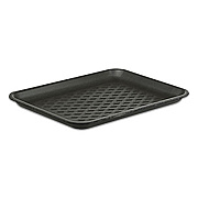 Pactiv Evergreen Supermarket Trays, #27S, 15 x 5.5 x 0.93, Black, 250/Carton (51P927S)