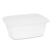 Pactiv Evergreen Showcase Deli Container Base, 1-Compartment, 64 oz, 9 x 7.4 x 4, Clear, 220/Carton (YCI850640000)
