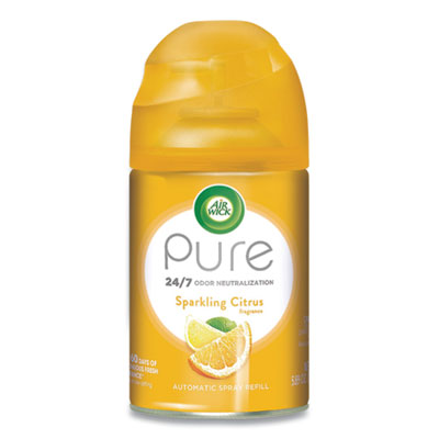Air Wick Freshmatic Ultra Automatic Pure Refill, Sparkling Citrus, 5.89 oz Aerosol Spray, 6/Carton (98864)