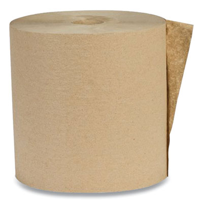Eco Green RECYCLED HARDWOUND PAPER TOWELS, 7.87" X 700 FT, KRAFT, 12 ROLLS/CARTON (2411967)
