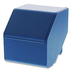 Bostitch KONNECT DESKTOP ORGANIZER STORAGE BIN, SHORT, 3.4" X 3.5" X 3.5", BLUE (24339991)