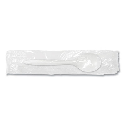 Berkley Square INDIVIDUALLY WRAPPED MEDIUMWEIGHT CUTLERY, SOUP SPOON, WHITE, 1,000/CARTON (886634)