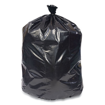 Coastwide Professional High-Density Can Liners, 33 gal, 22 mic, 33" x 40", Black, 200/Carton (814861)